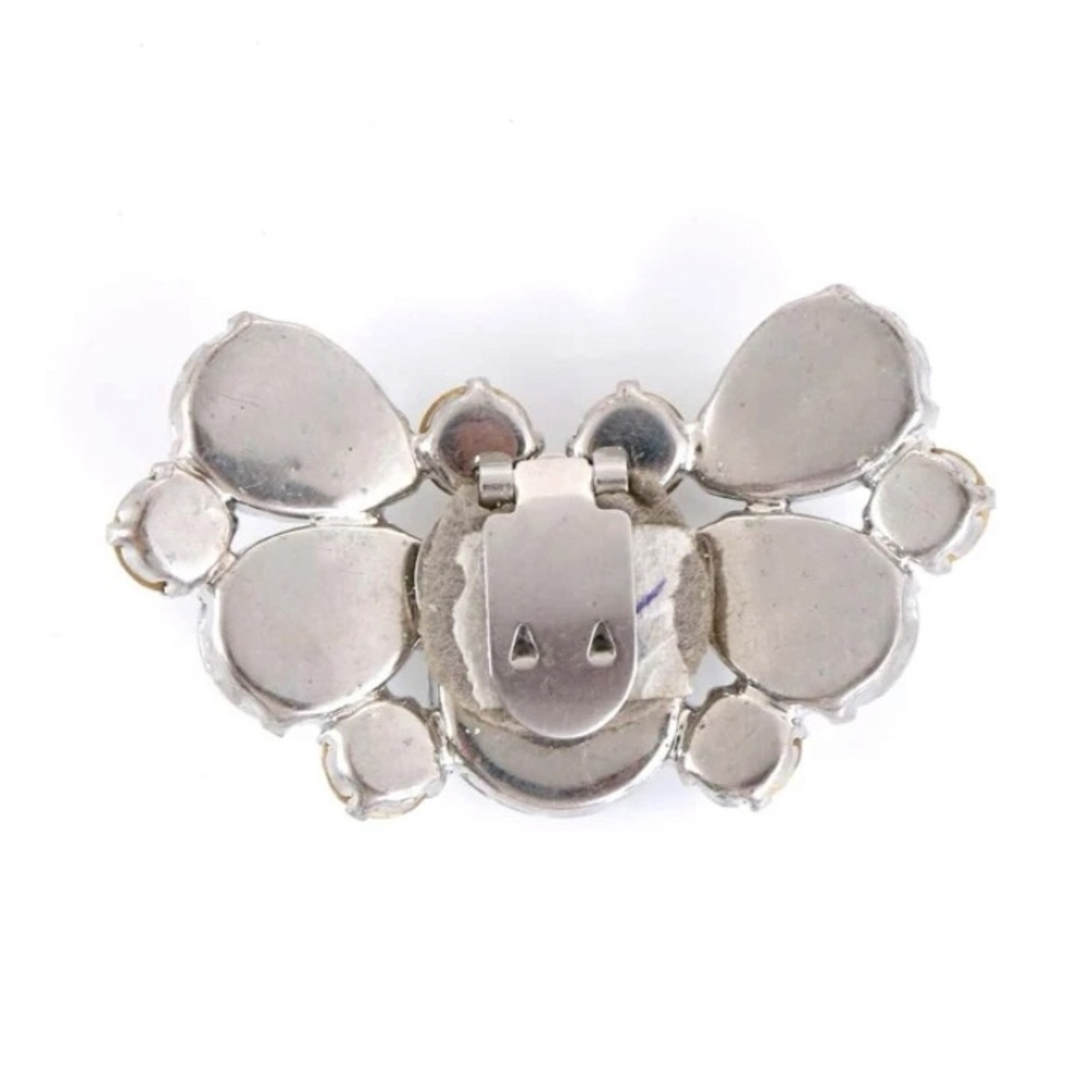 New 2 Piece Rhinestone Crystal Shoe Clips / Bridal Formal Shoe Accent Jewelry - Picture 5 of 16